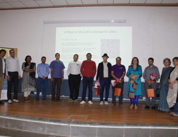 IIPH Hyderabad faculty with P. Anandan ( ex-CEO of Wadhwani Institute for Artificial Intelligence)